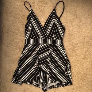 Striped romper/dress